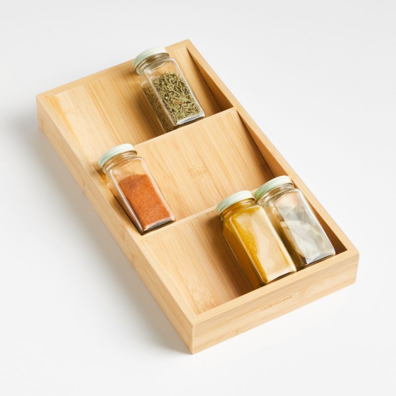 Bamboo Spice Drawer Organizer + Reviews | Crate & Barrel | Crate & Barrel