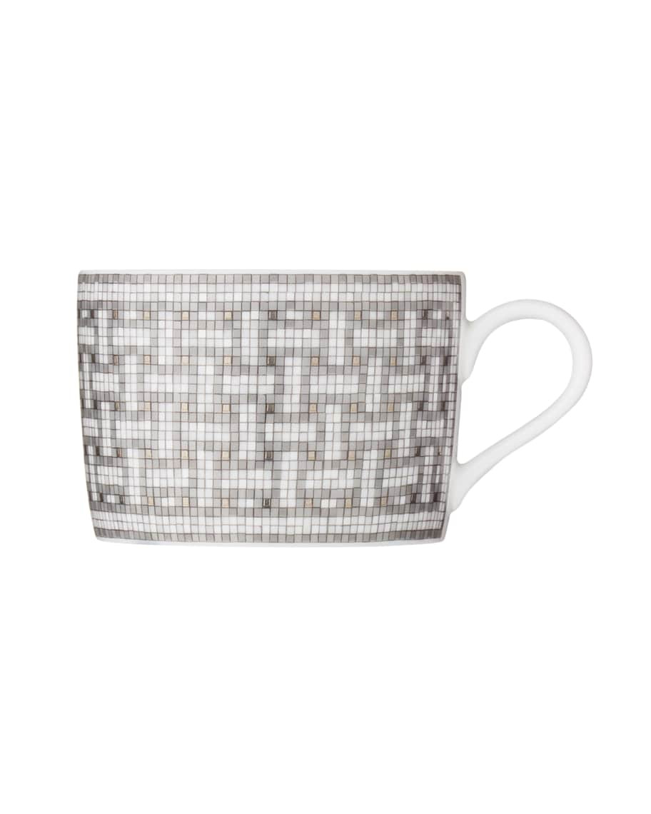 Hermes Mosaique au 24 Platinum Tea Cup & Saucer | Neiman Marcus