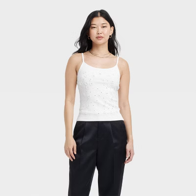 Women's Embellished Tank Top - A New Day™ | Target