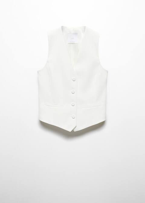 Buttons suit waistcoat | MANGO (US)
