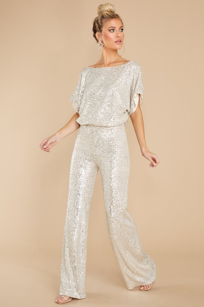 Light Me Up Silver Sequin Top | Red Dress 