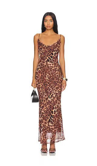 SNDYS Skin Maxi Dress in Brown. - size XXS | Revolve Clothing (Global)