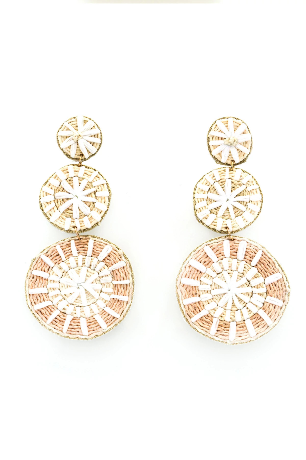 Raffia Wrap Drop Earrings | Everything But Water