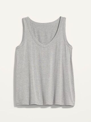 Luxe Jersey-Knit V-Neck Tank Top for Women | Old Navy (US)