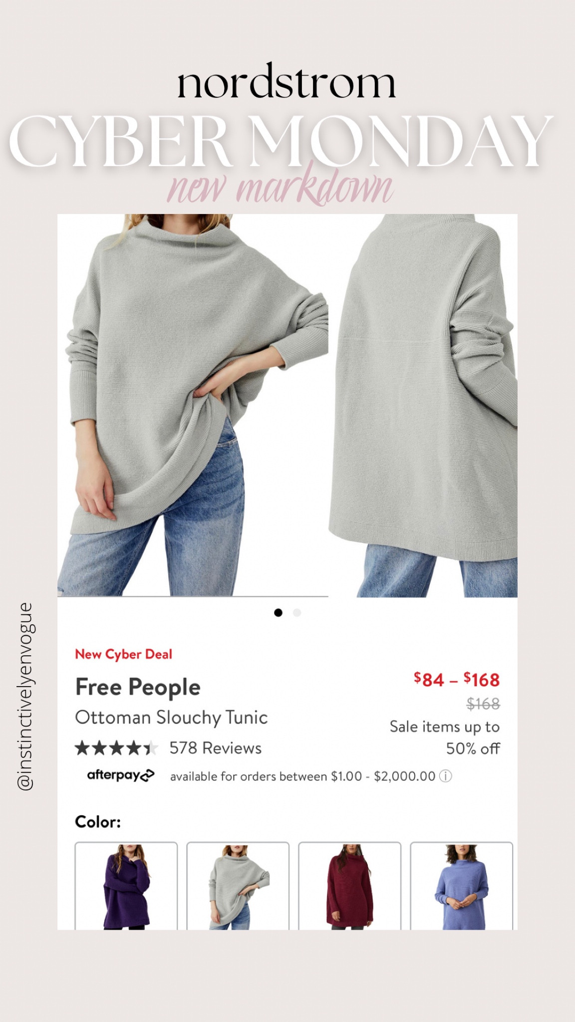 Free People Ottoman Slouchy Tunic curated on LTK