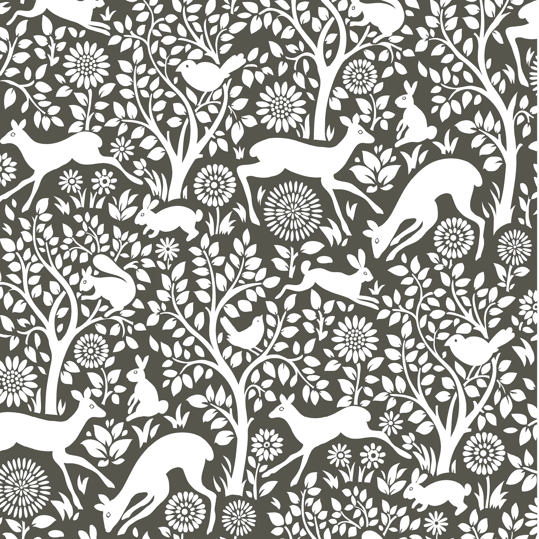 Nuwallpaper Charcoal Merriment Peel & Stick Wallpaper - Walmart.com | Walmart (US)
