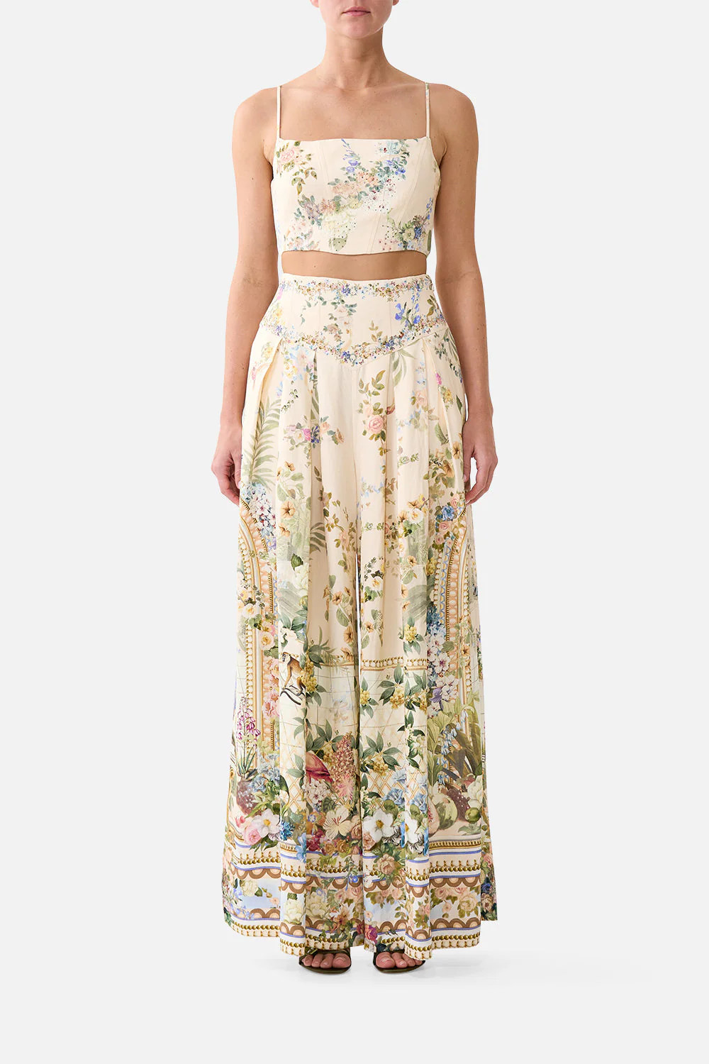 The MIDSUMMER MASTERPIECE CORSET WAIST WIDE LEG PANT | CAMILLA US | Camilla US