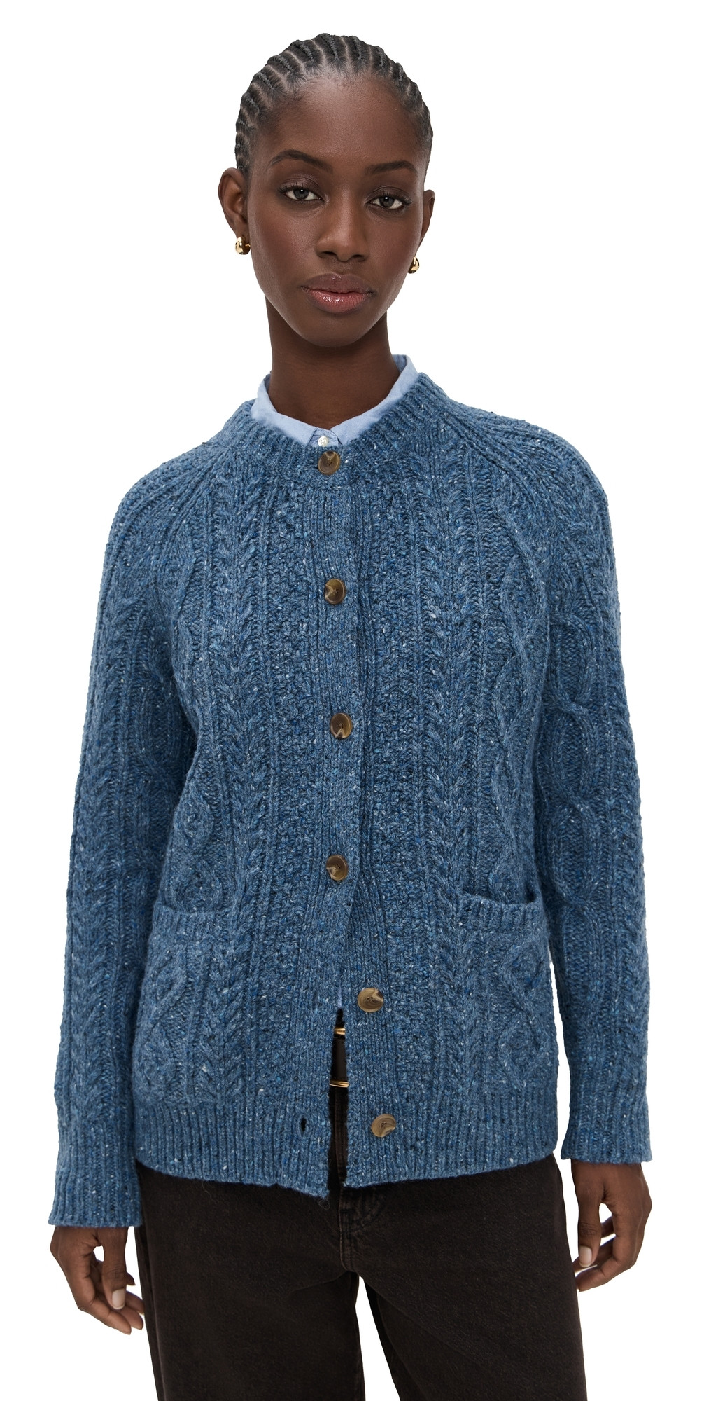 Alex Mill Agnes Sweater In Donegal Frost M | Shopbop