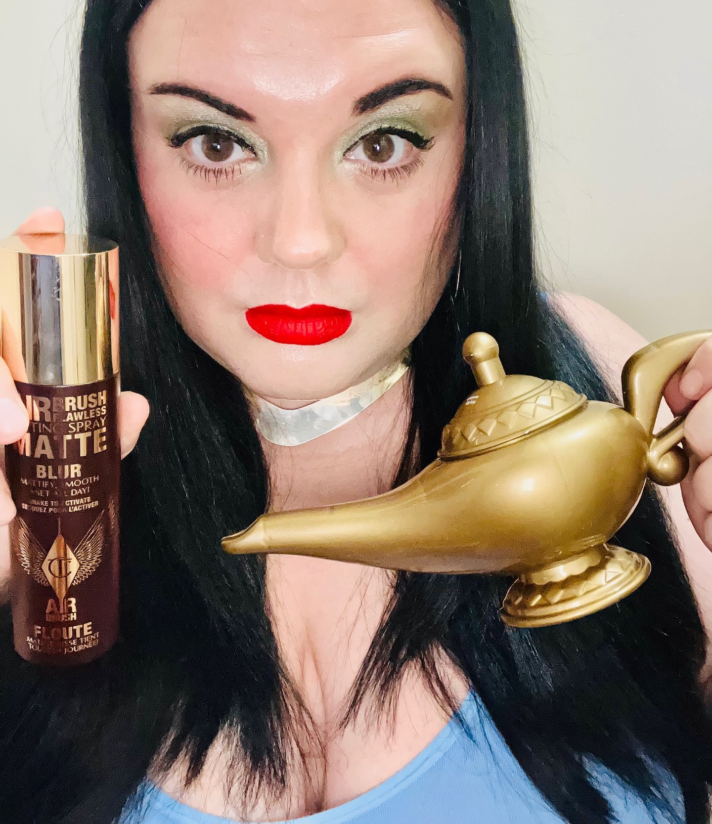 #ad Disclaimer: I received this product for free from @influenster & @charlottetilbury in exchange for my honest review. 

From the magic lamp to my makeup bag…✨
Charlotte Tilbury’s Airbrush Flawless Setting Spray is pure desert magic — sealing in my glam for every adventure with Aladdin 💋

A whole new (shine-free) world of flawless, fairy-tale finishes awaits 🪔

My glam yesterday spoke volumes of how amazing this product really is! Obsessed!! 😍 

#MakeupThatLasts #CharlotteTilburyMagic #HalloweenQueen #FlawlessFinish #complimentary #NewCharlotteTilbury #Longwearfoundation #Flawlessisafeeling

#LTKselfcare #LTKBeauty #LTKSeasonal