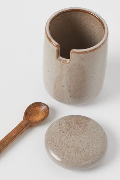 Lidded pot with a spoon | H&M (UK, MY, IN, SG, PH, TW, HK)