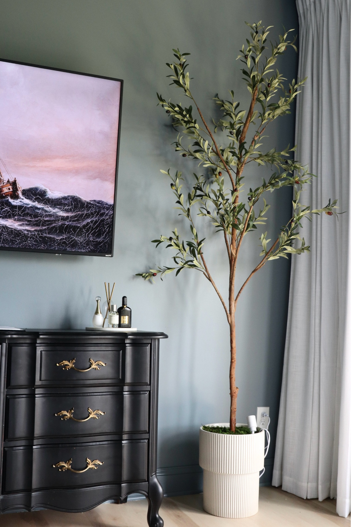 Primary Bedroom

Olive tree. 6 foot olive tree. Vintage modern bedroom. Blackout curtains. Pinch pleat curtains. White linen pinch pleat curtains. French provincial dresser. Black dresser. Modern bedroom. Vintage bedroom. Spotlight up light for plant. Faux tree.



#LTKfindsunder100 #LTKhome #LTKfindsunder50
