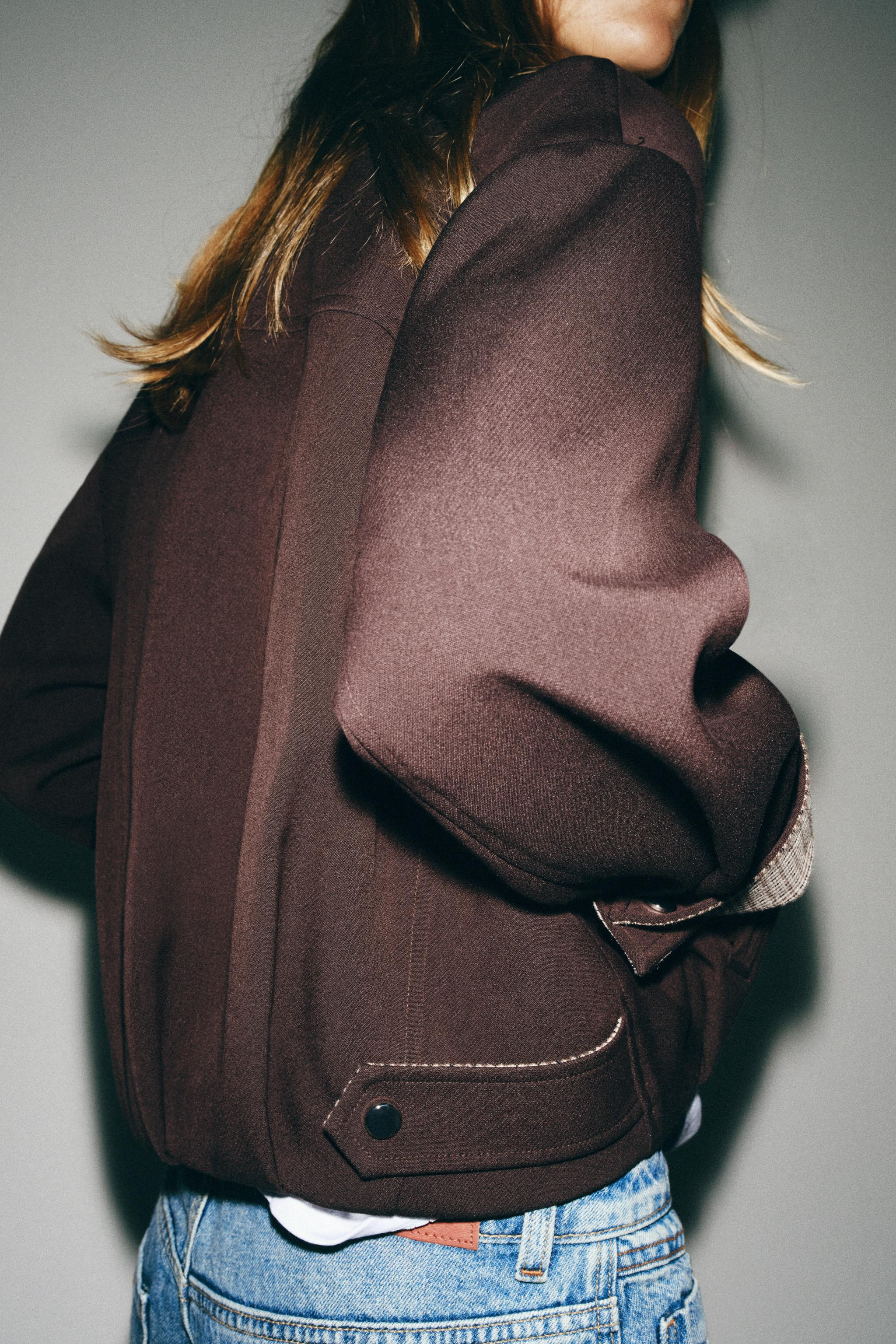 GATHERED HEM BOMBER JACKET | Zara US