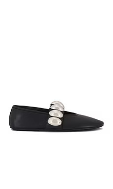 Jeffrey Campbell Ballet Flats in Black Silver from Revolve.com | Revolve Clothing (Global)