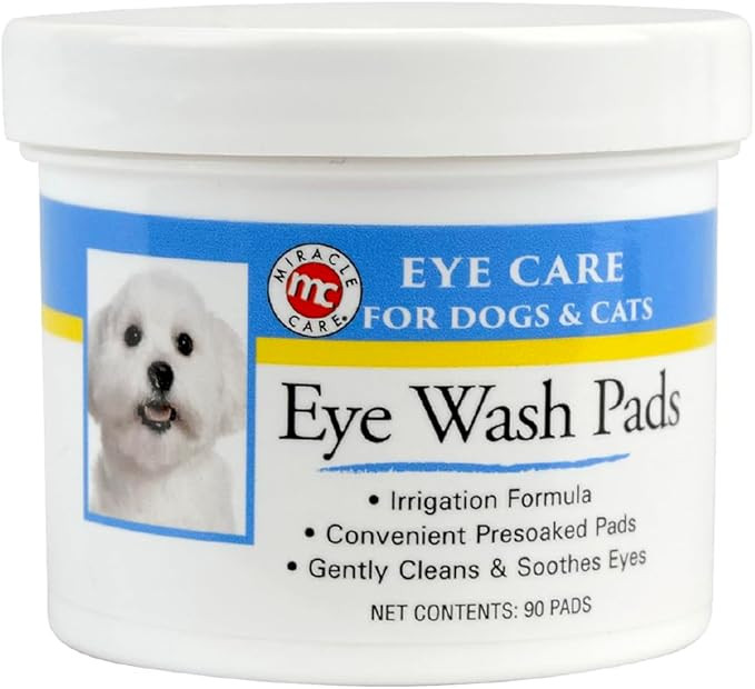 Miracle Care Eye Wash Pads For Dogs And Cats Made In USA, Soft Pet Wipes For Gently Cleaning Eyes... | Amazon (US)