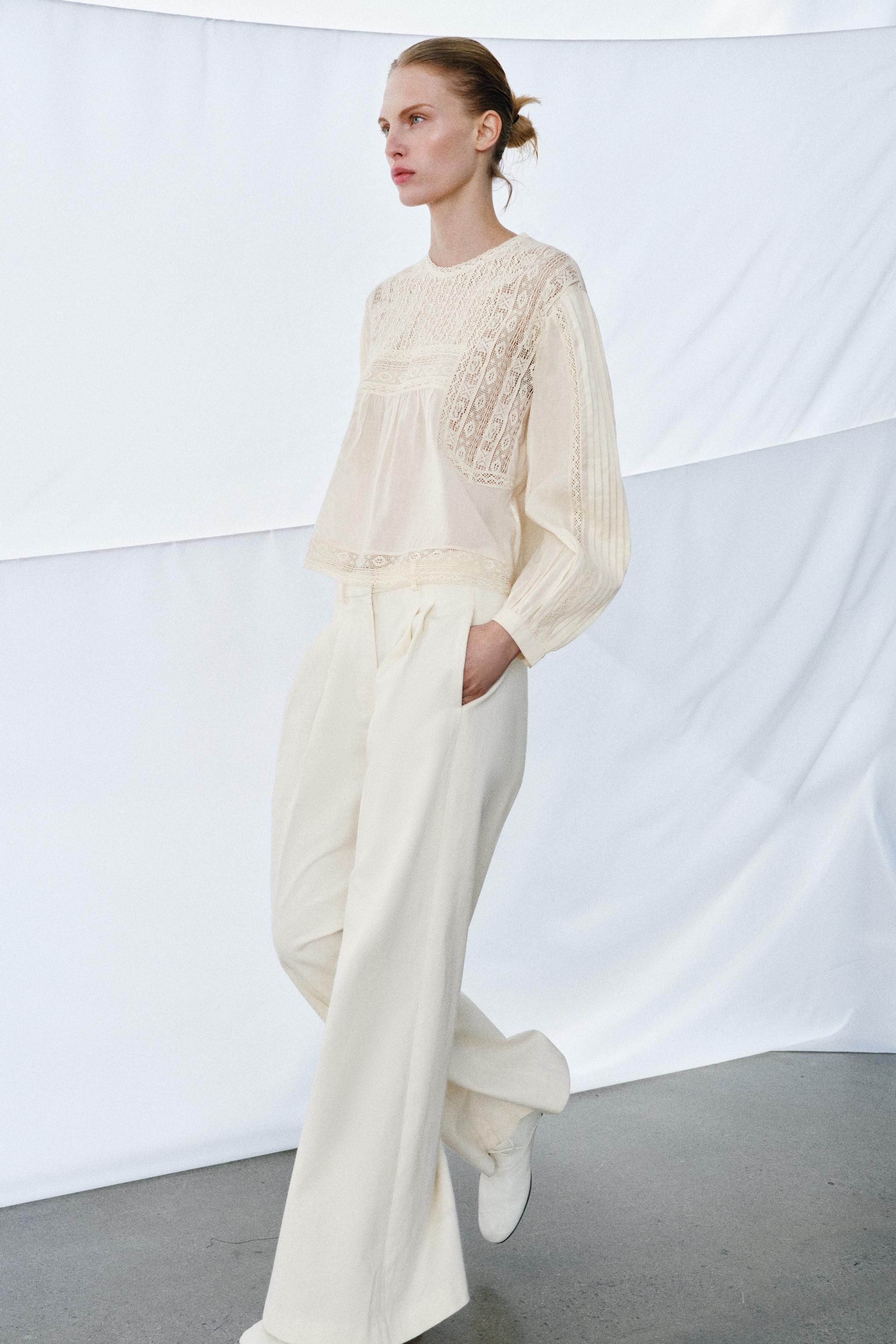 ZW COLLECTION EMBROIDERED SHIRT | Zara US