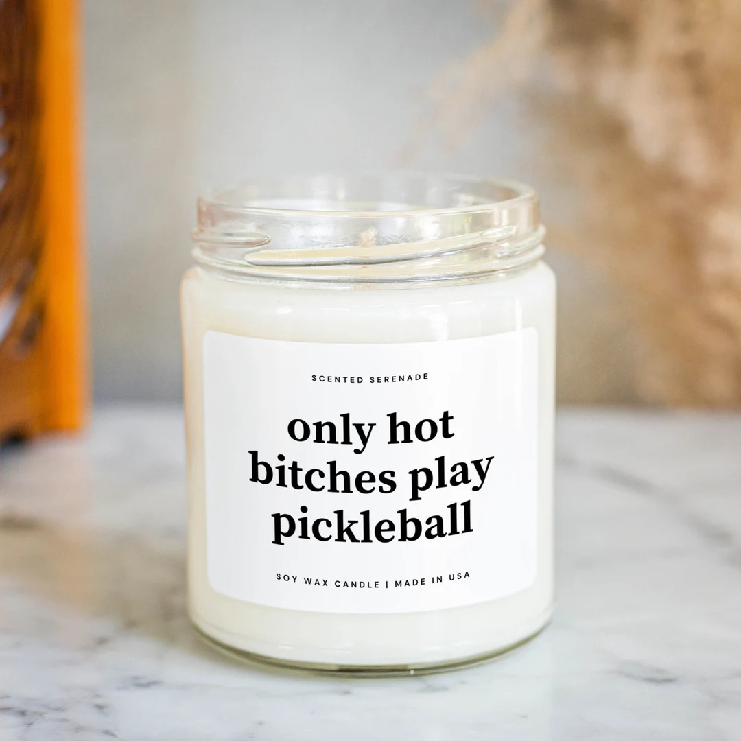 Hot Bitches Play Pickleball Candle, Funny Pickelball Gift, Pickelball Player, Pickelball Decor - ... | Etsy (US)