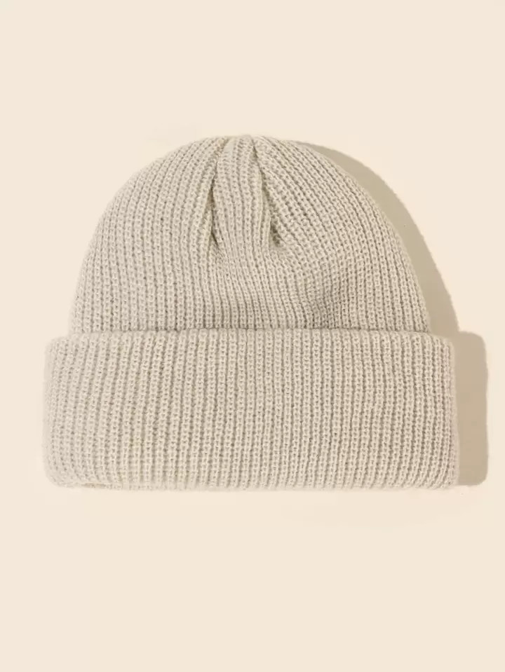Men Solid Knitted Beanie Hat For Winter For Daily Wear Gift For Friend Casual | SHEIN