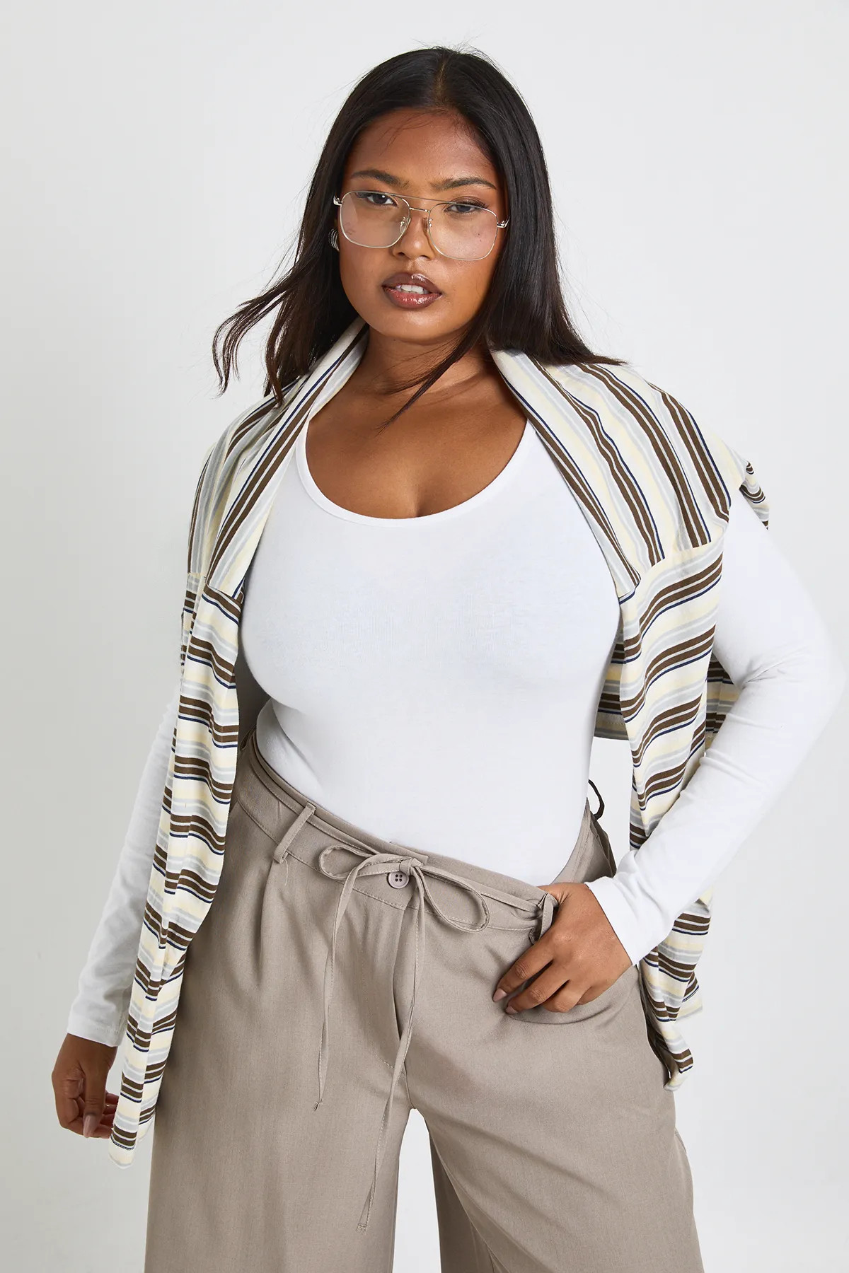 Tops | Plus Basic Long Sleeve Scoop Neck Bodysuit | boohoo | Boohoo.com (UK & IE)