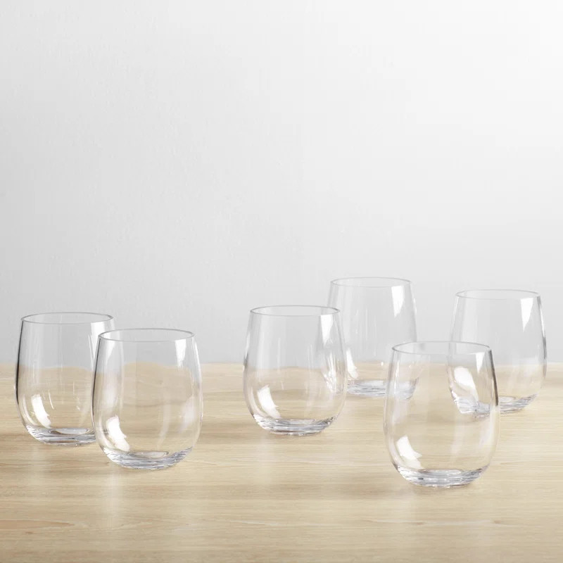 Laya Indoor/Outdoor Stemless White Wine Glass | AllModern