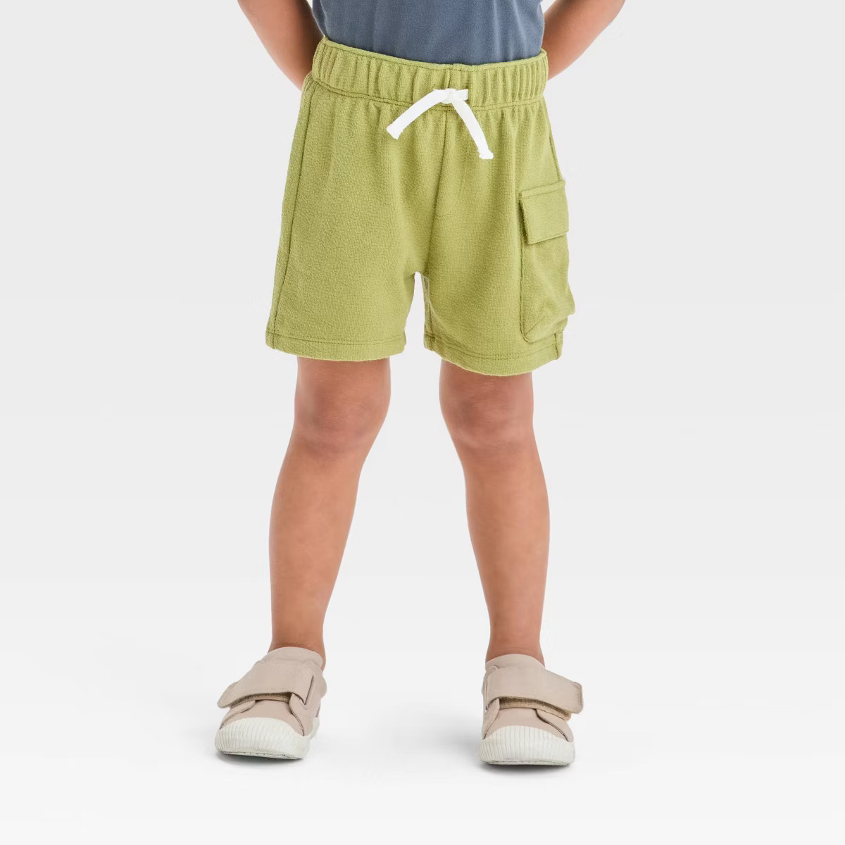 Grayson Mini Toddler Boys' Knit Pull-On Cargo Shorts - Green | Target