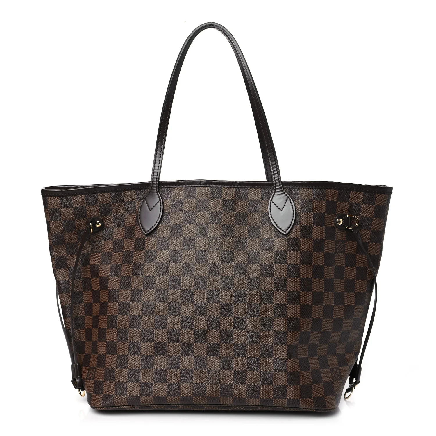 Damier Ebene Neo Neverfull MM Rose Ballerine | FASHIONPHILE (US)