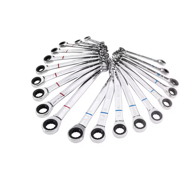 Kobalt 20-Piece Set 20 Standard (SAE) and Metric Ratchet Wrench Lowes.com | Lowe's