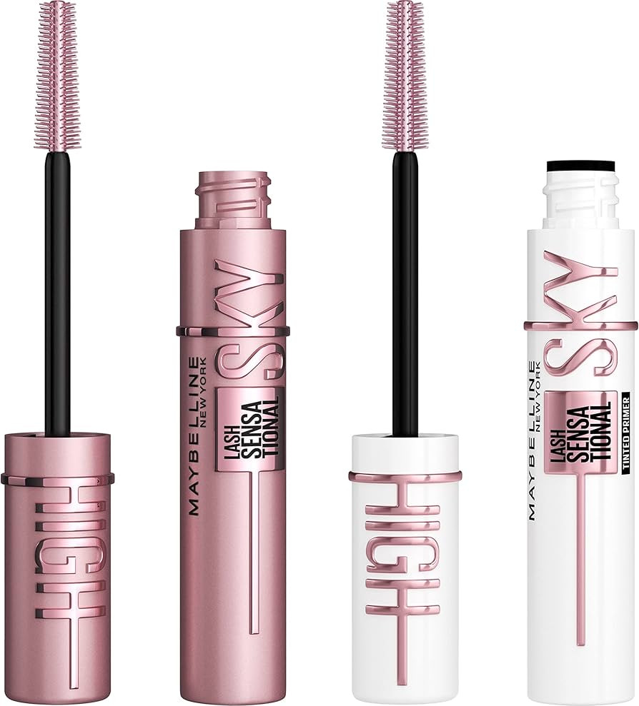 Maybelline Lash Sensational Sky High Washable Mascara + Boosting Lash Primer Makeup Bundle, Inclu... | Amazon (US)