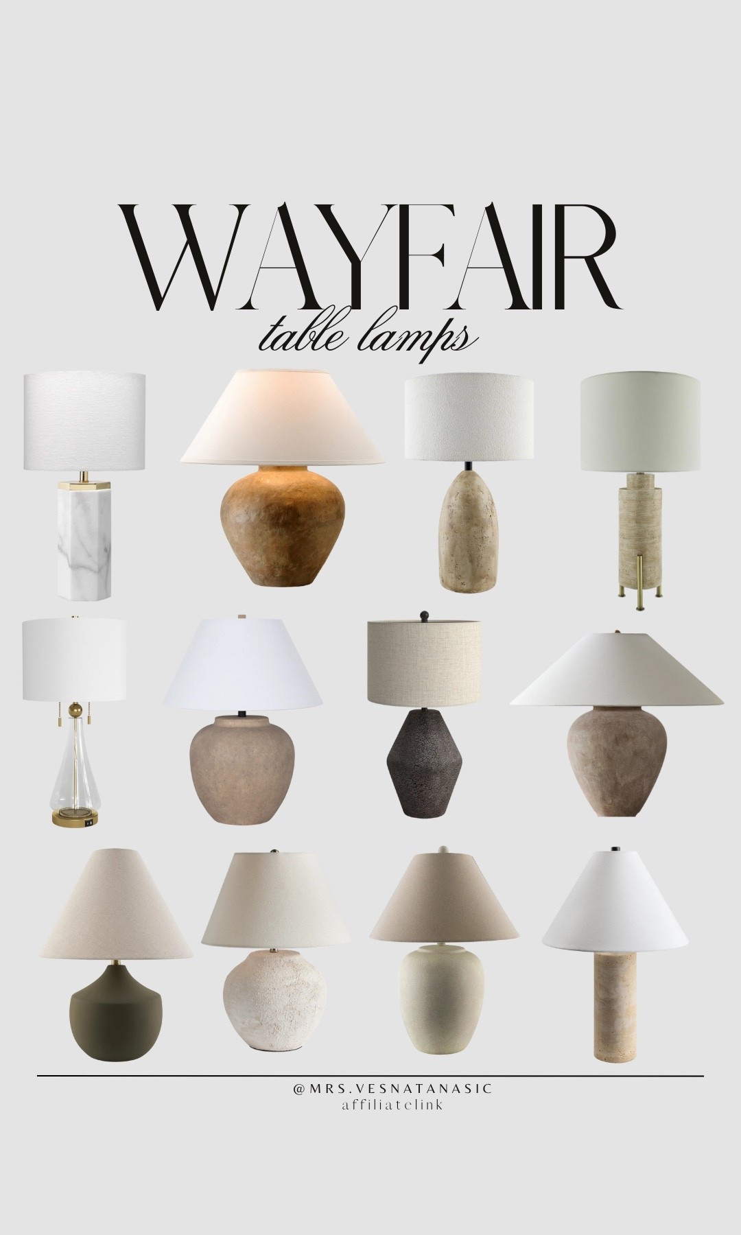 Wayfair table lamps I am loving! These are all almost on sale! 

@wayfair #wayfairfinds #wayfairhome #wayfair #tablelamps #lamps 

#LTKHome #LTKSaleAlert #LTKSeasonal