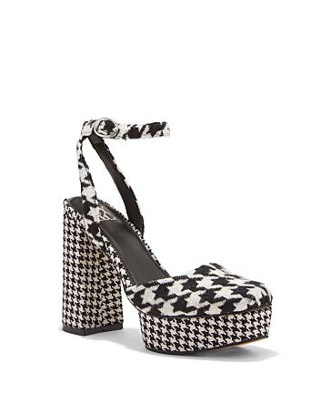 Laylani Platform Heel - Houndstooth - New York & Company | New York & Company