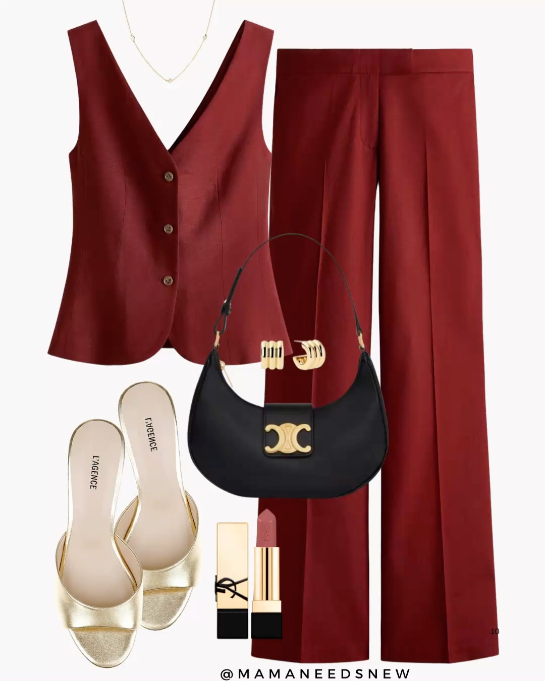 A spring / summer outfit with a matching linen blend vest and trousers set, heels, shoulder bag ❤️

#LTKSaleAlert #LTKSeasonal #LTKootd