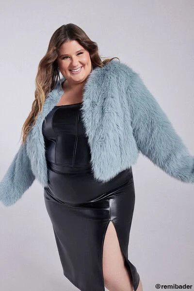Plus Size Faux Fur Open-Front Jacket | Forever 21