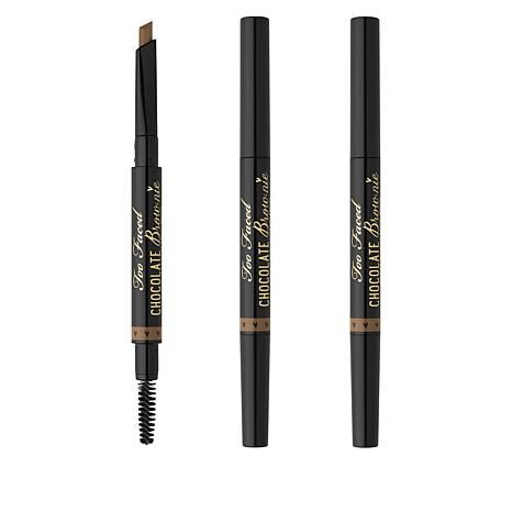 Too Faced 3-pack Chocolate Brow-nie Eyebrow Pencils | HSN