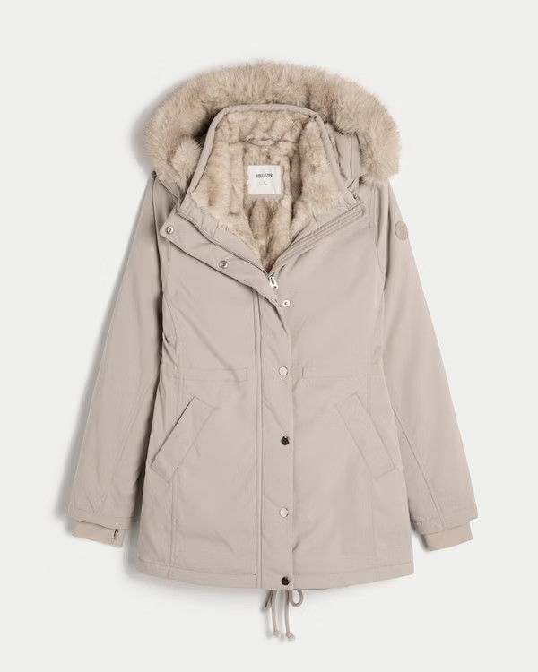Faux Fur-Lined Parka | Hollister (US)