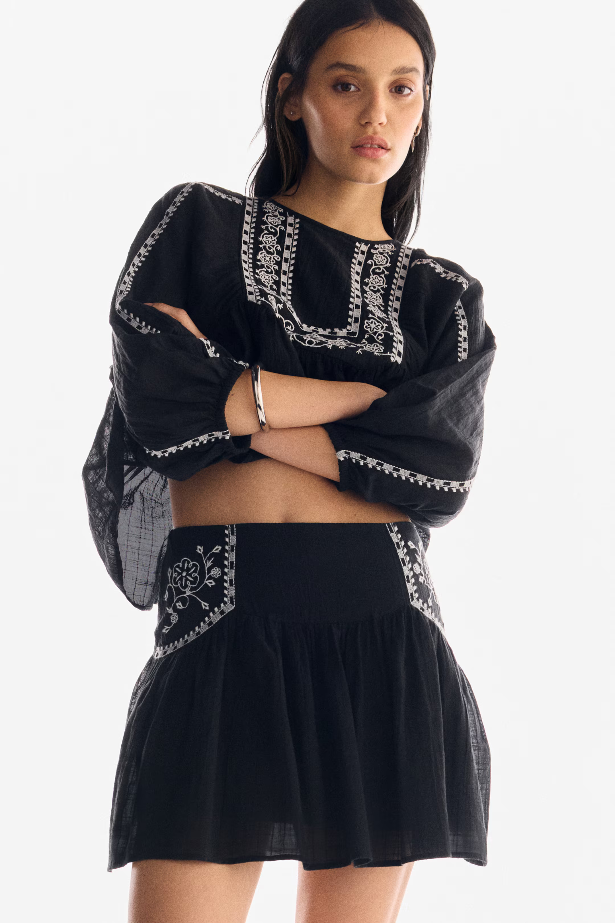 Embroidered Skirt | H&M (US + CA)
