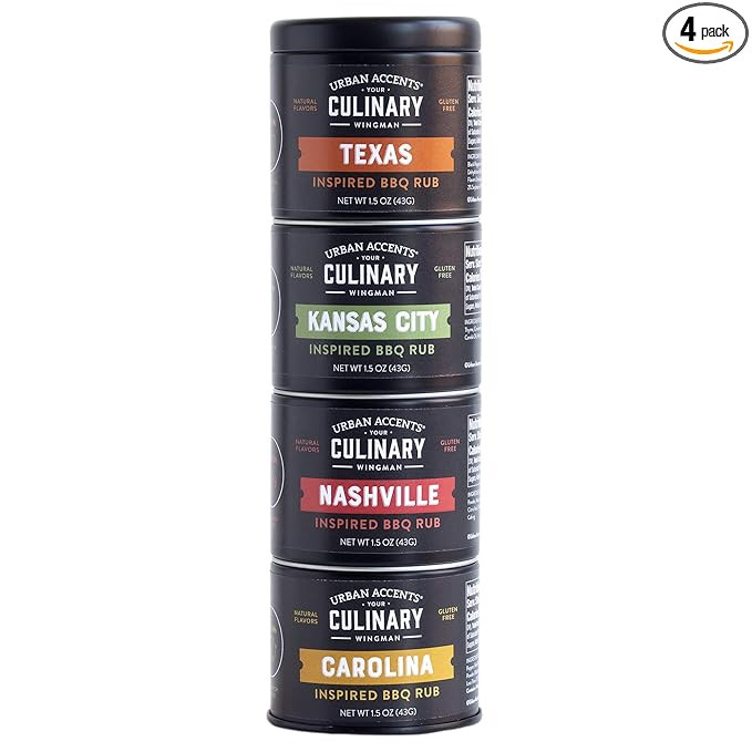 Urban Accents BBQ ROAD TRIP TOWER, Gourmet BBQ Rub Set, Grilling BBQ Rubs and Spices for Smoking ... | Amazon (US)