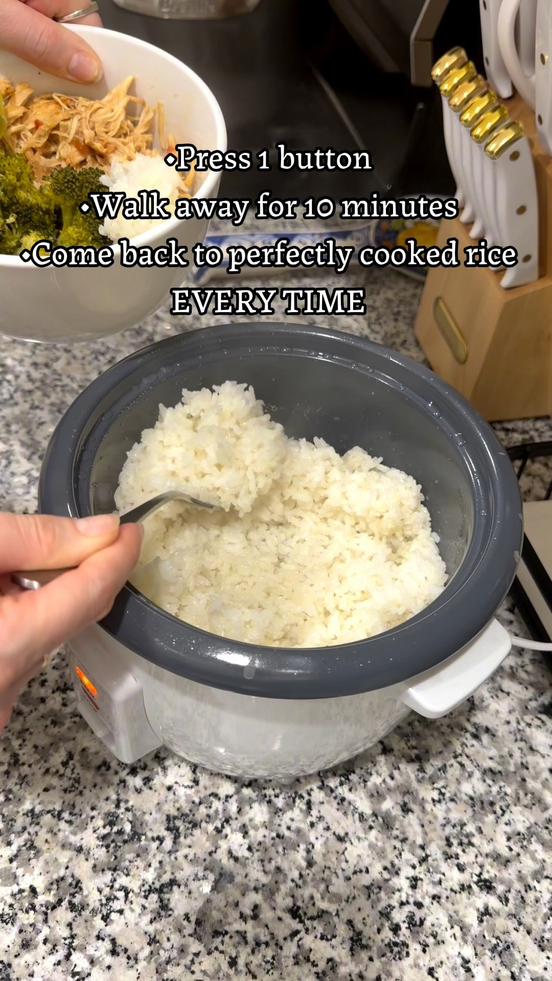 The easiest & one of the most used kitchen gadgets I’v ever purchased!
It’s 100% fail proof & currently on sale in 2 sizes 😆

~2 cups water, 1 cup rice, 2 tbsp evoo or butter, salt

#LTKKitchen #LTKPriceDrop #LTKUnder25 #LTKFood #dinner #aroma #dinnertime #musthave #under50 #kitchenappliance #hack #easydinnerrecipe #ricecooker #easymeals #kitchenmusthaves #meals #mealtime

#LTKSaleAlert #LTKSpringSale #LTKHome