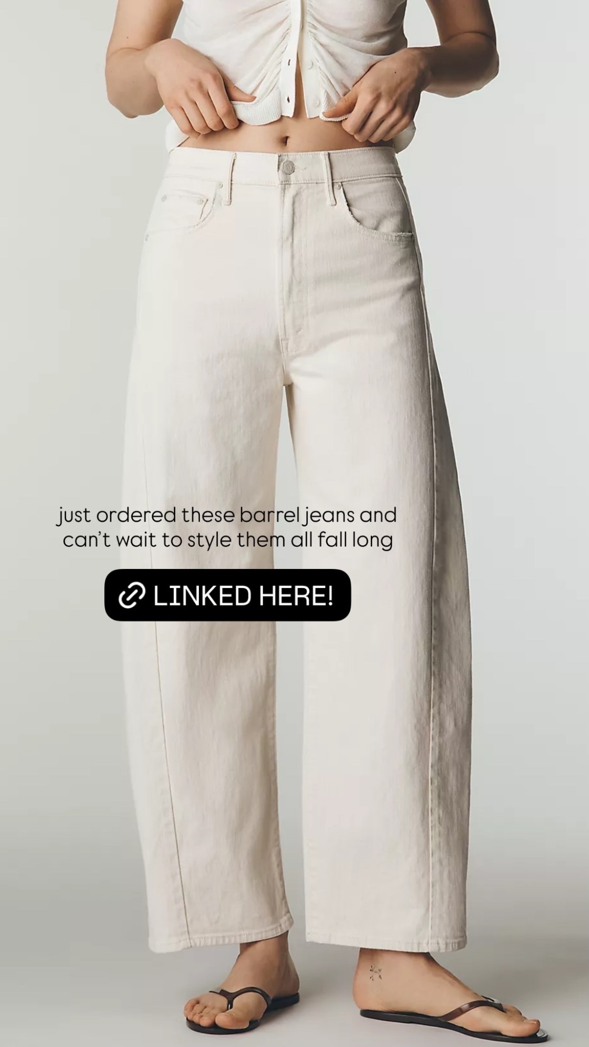 just ordered these barrel jeans and can’t wait to style them all fall long
