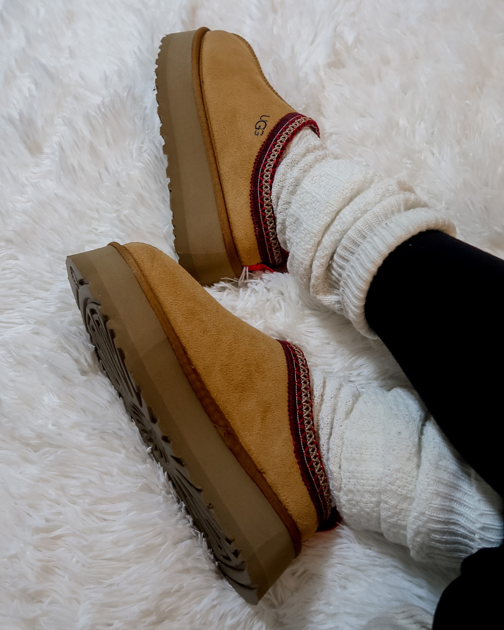 Ugg slippers with on sale socks