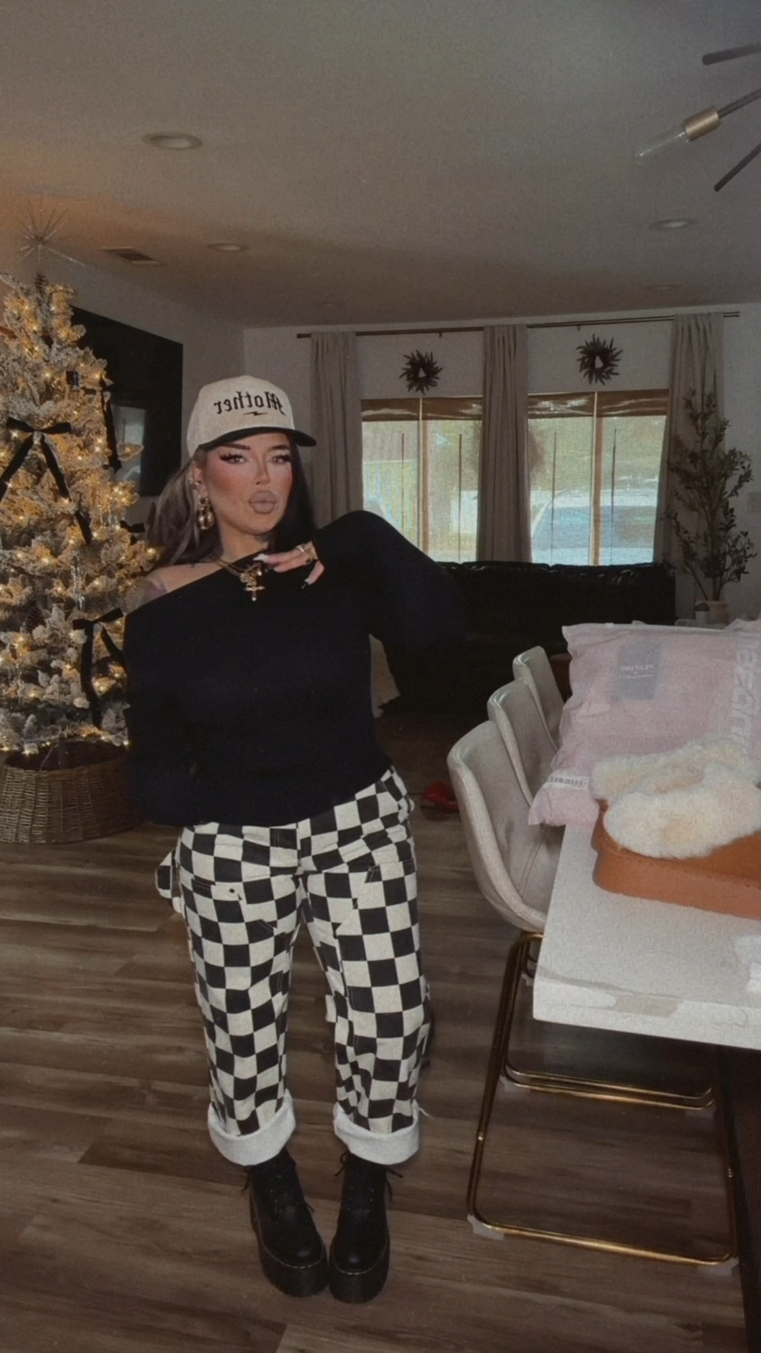 pants are hell babes — link to shop is in my bio with a discount code 🖤🏁

#LTKPetite #LTKGiftGuide #LTKootd