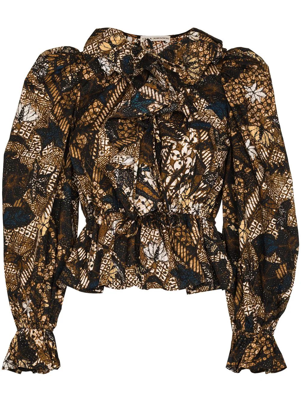 Kalila ruffled floral blouse | Farfetch (US)