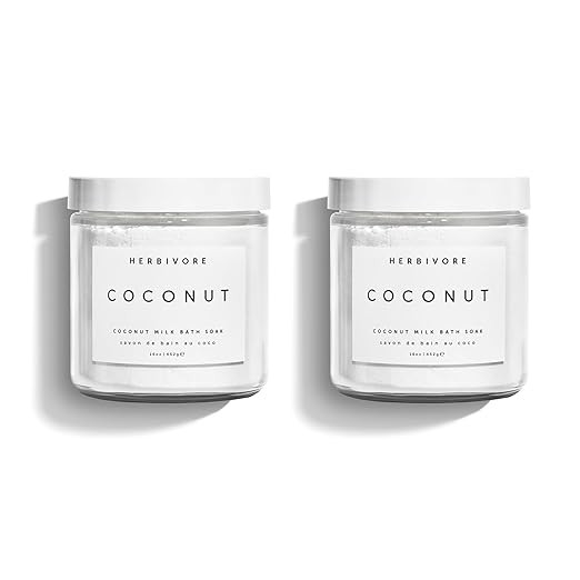 HERBIVORE Coconut Milk Bath Soak | Deeply Hydrating + Skin Softening, Soothing Light Coconut Scen... | Amazon (US)