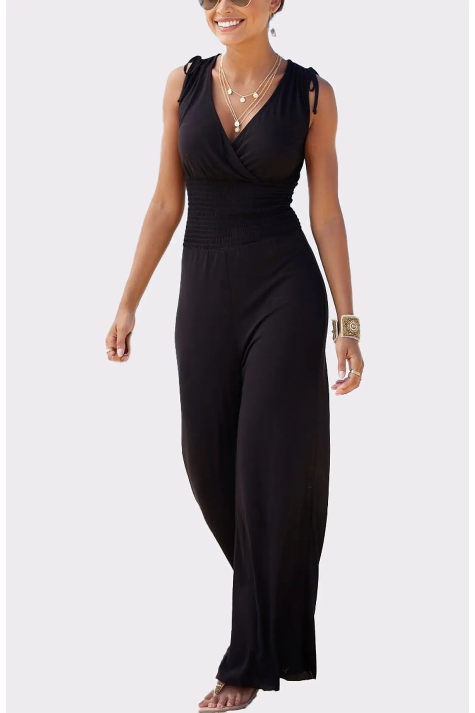 Tie Detail Jumpsuit (Women) | Nordstrom | Nordstrom