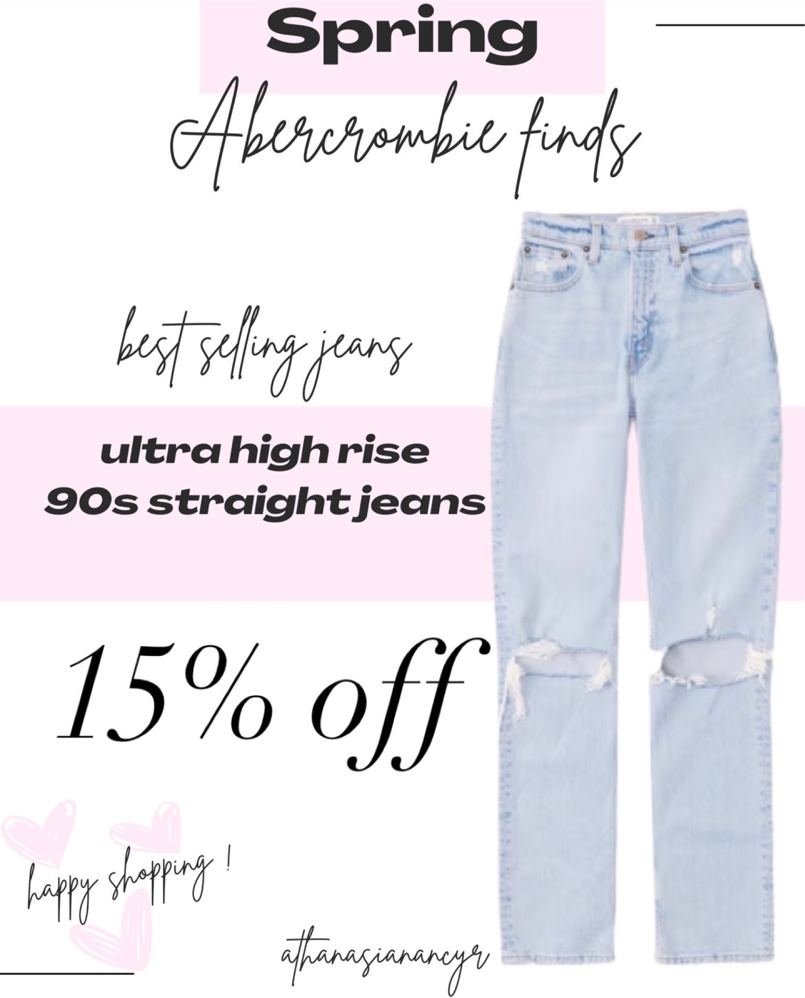 ♡abercrombie jeans 15% off , abercrombie ripped jeans , curve jeans , pink tennis dress with built in shorts 56$ , floral dresses 20% off , tennis sweater , abercrombie spring finds , jean shorts , tank tops for traveling and beach days , swimwear , vacation outfit , Easter dress , spring dress , jeans , swim , Nashville outfits 

♡ Shop Abercrombie spring sales , spring trends and spring Easter finds  

#LTKFind #LTKSeasonal #LTKunder50 #LTKunder100 #LTKstyletip #LTKsalealert #LTKbeauty #LTKFestival #LTKtravel #LTKfit #LTKU #LTKswim