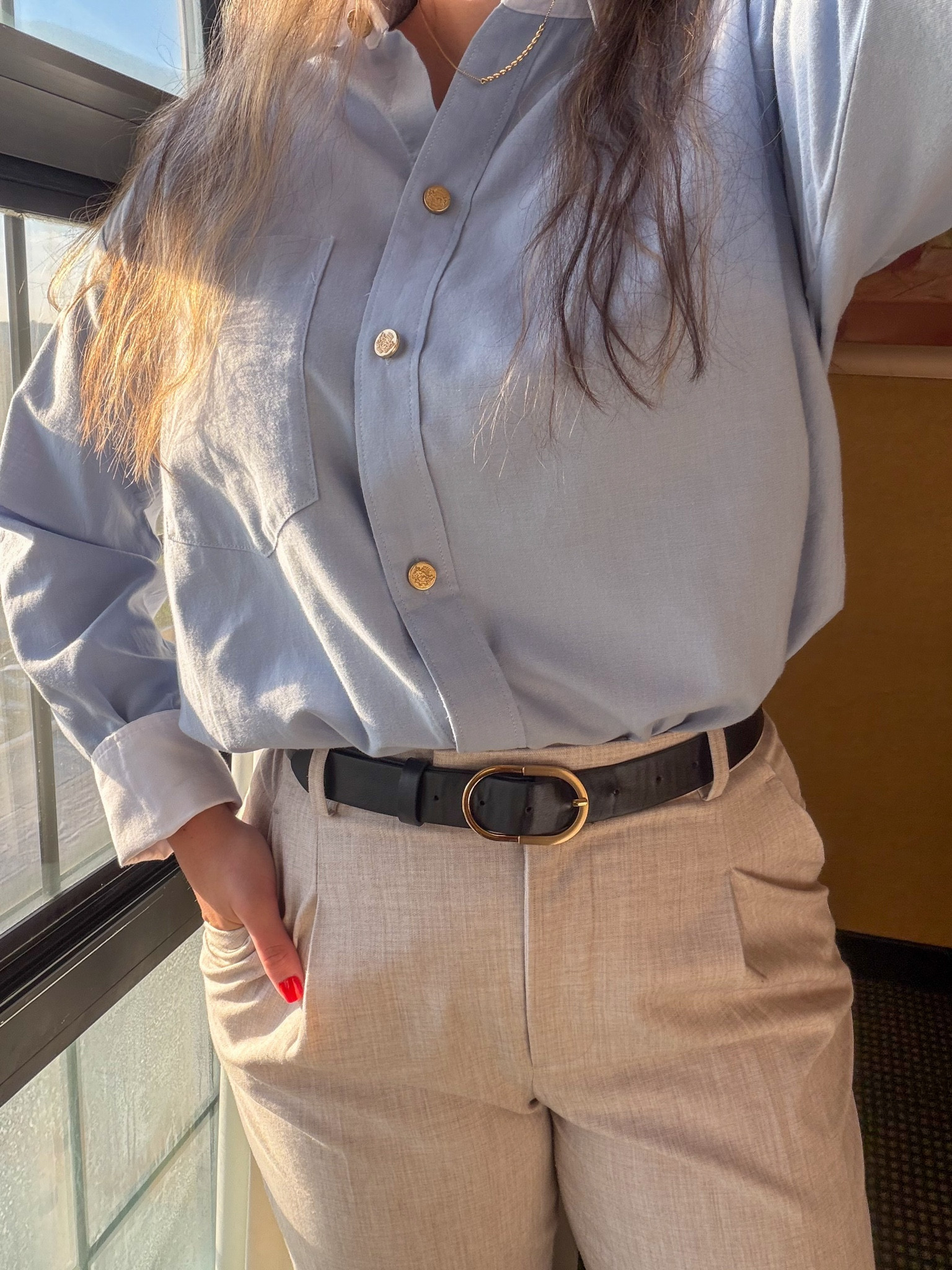 @abercrombie work ootd 🖤

#LTKWorkwear #LTKootd