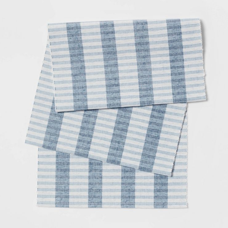 72" x 14" Striped Table Runner - Threshold™ | Target