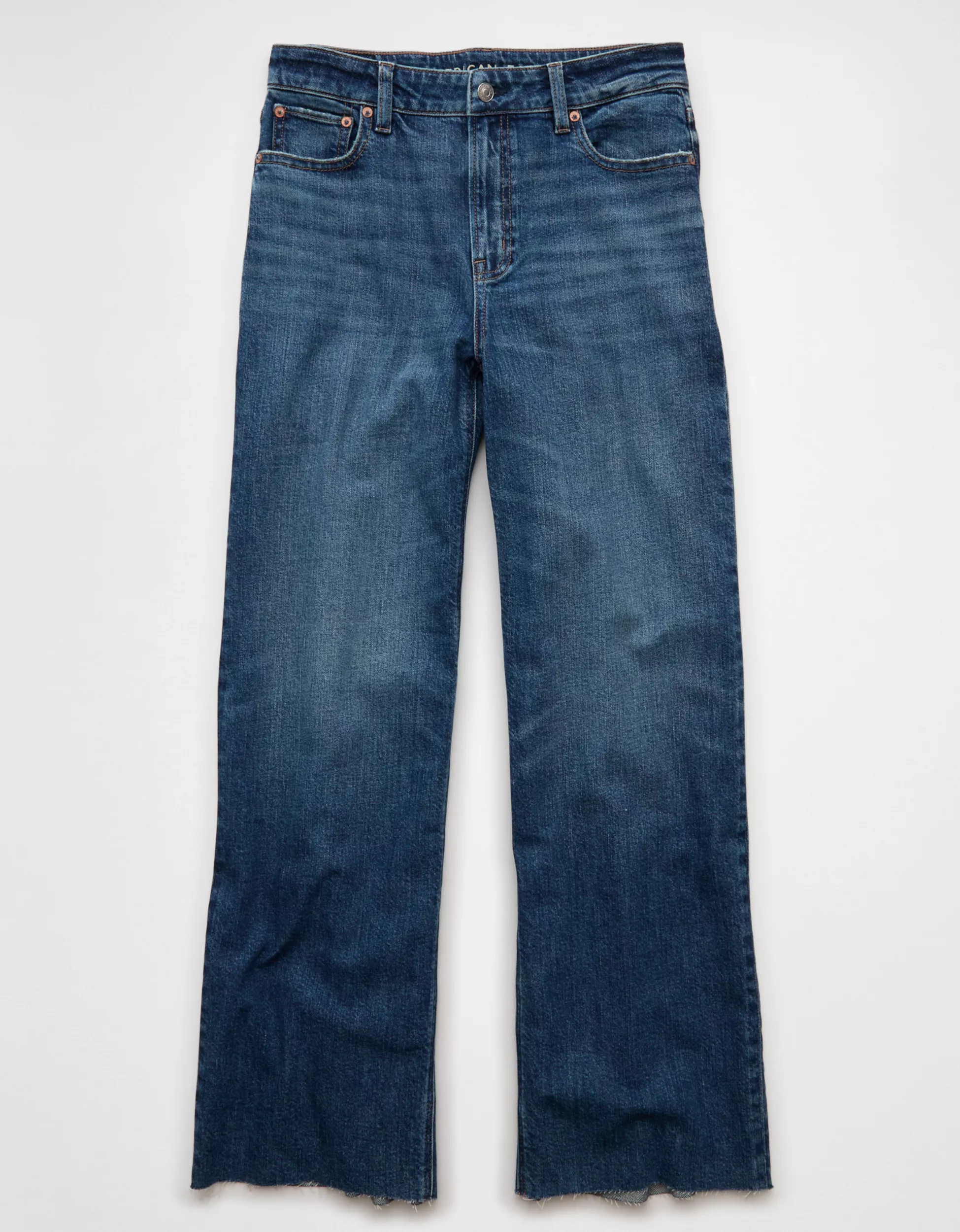 AE Dreamy Drape Stretch Super High-Waisted Baggy Wide-Leg Jean | American Eagle Outfitters (US & CA)