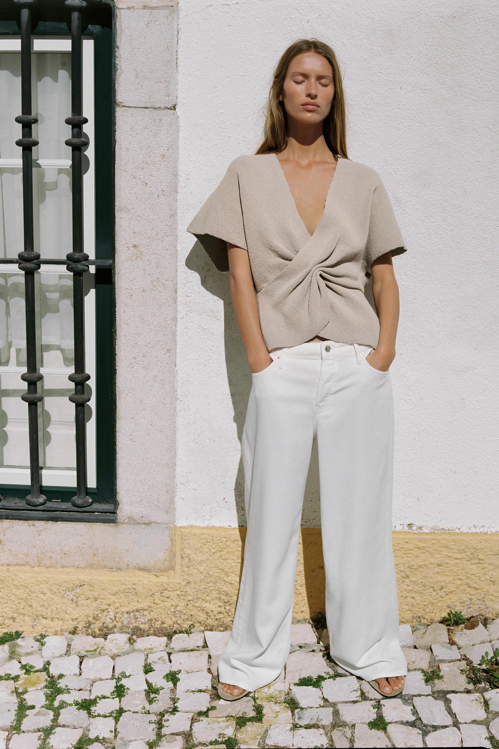 STRICKTOP MIT KNOTEN | Zara DE