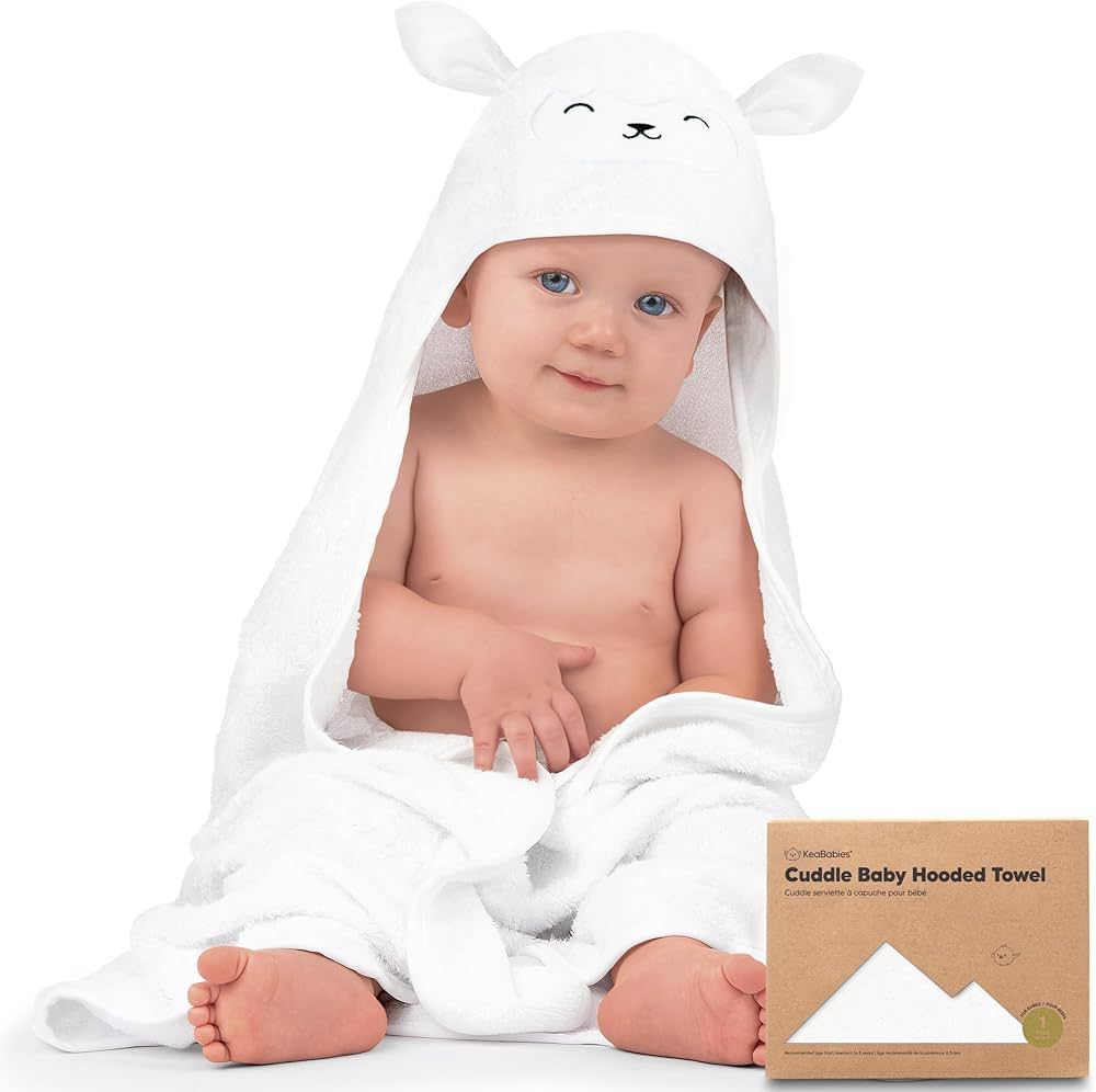 KeaBabies Baby Hooded Towel - Viscose from Bamboo Baby Towel, Infant Towels, Large Hooded Towel, ... | Amazon (US)