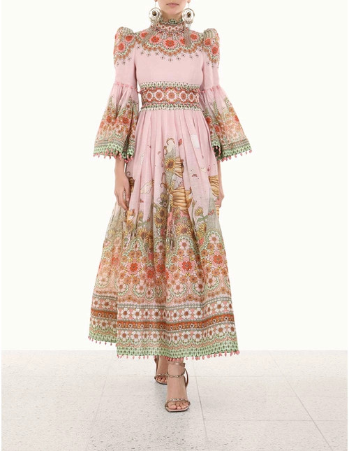 Kaleidoscope Bell Sleeve Gown | ZIMMERMANN (APAC)