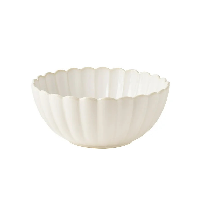 The Pioneer Woman Colette Stoneware Nesting Bowls, Cream, Set of 3 | Walmart (US)
